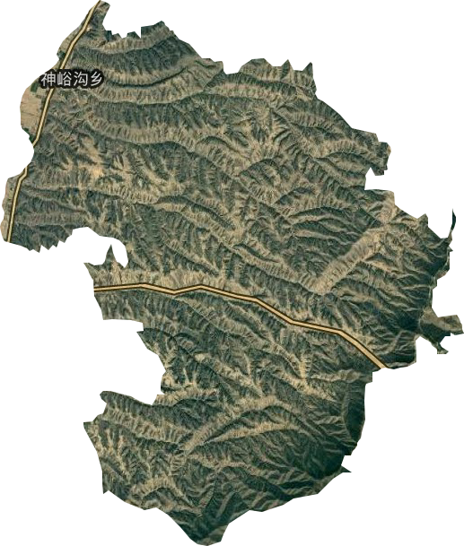 神峪沟乡卫星图