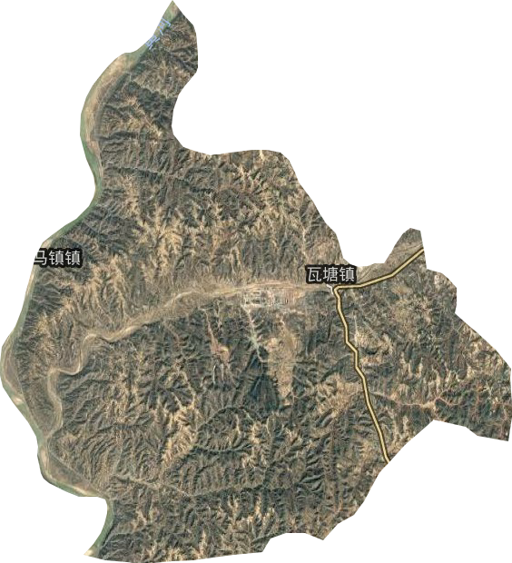 瓦塘镇卫星图