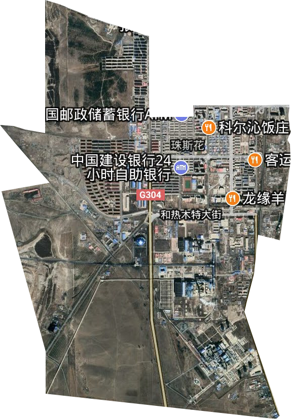 珠斯花街道卫星图
