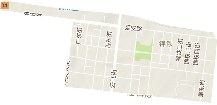 锦铁街道地形图