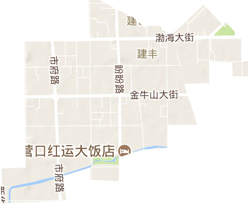 建丰街道地形图