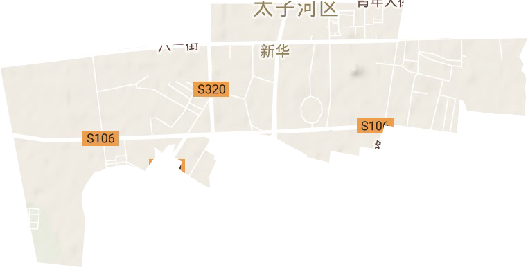 新华街道地形图