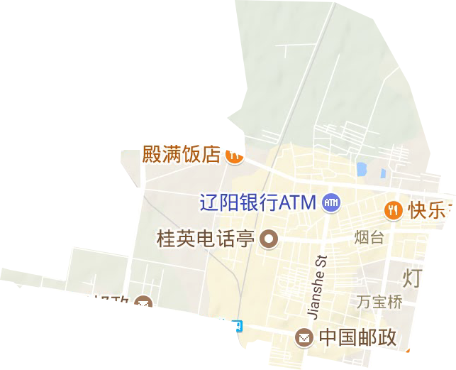 烟台街道地形图