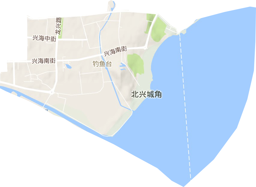 钓鱼台街道地形图