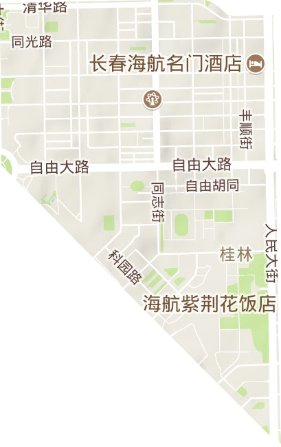 桂林街道地形图