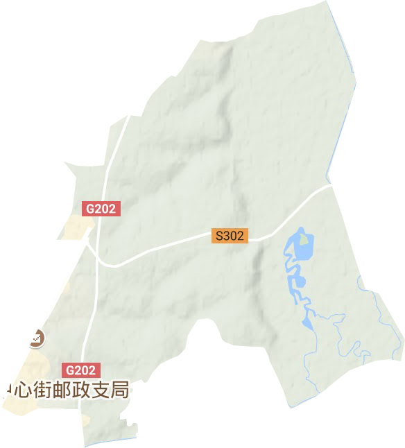 培英街道地形图