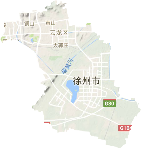 云龙区地形图