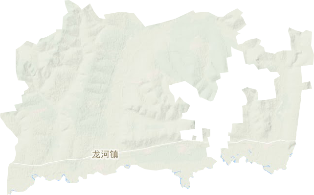 龙河镇地形图