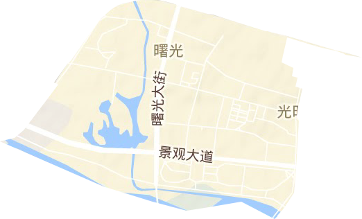 曙光街道地形图