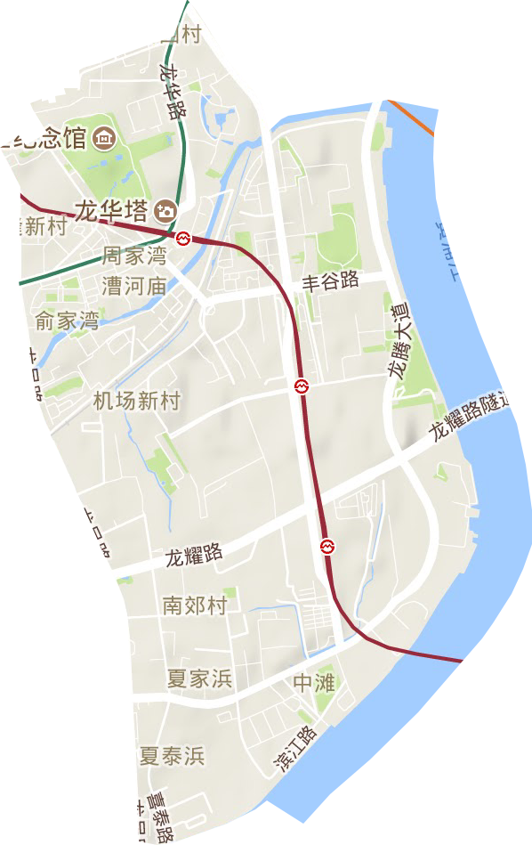 龙华街道地形图