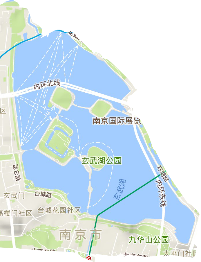 玄武门街道地形图