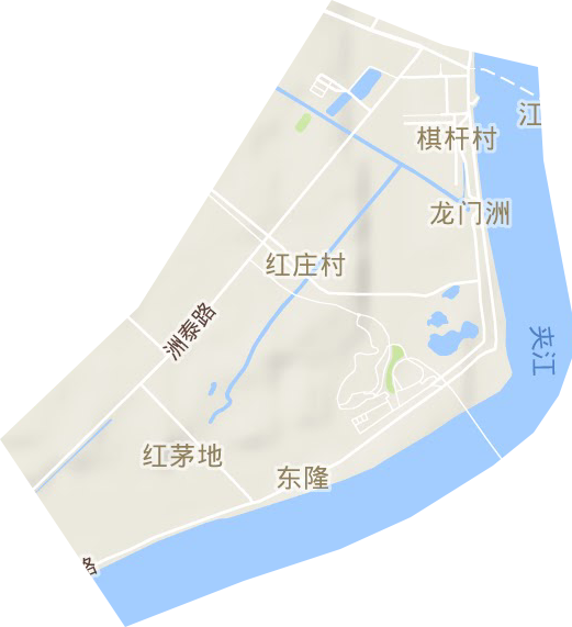 中新南京生态科技岛地形图