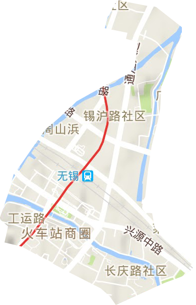 通江街道地形图