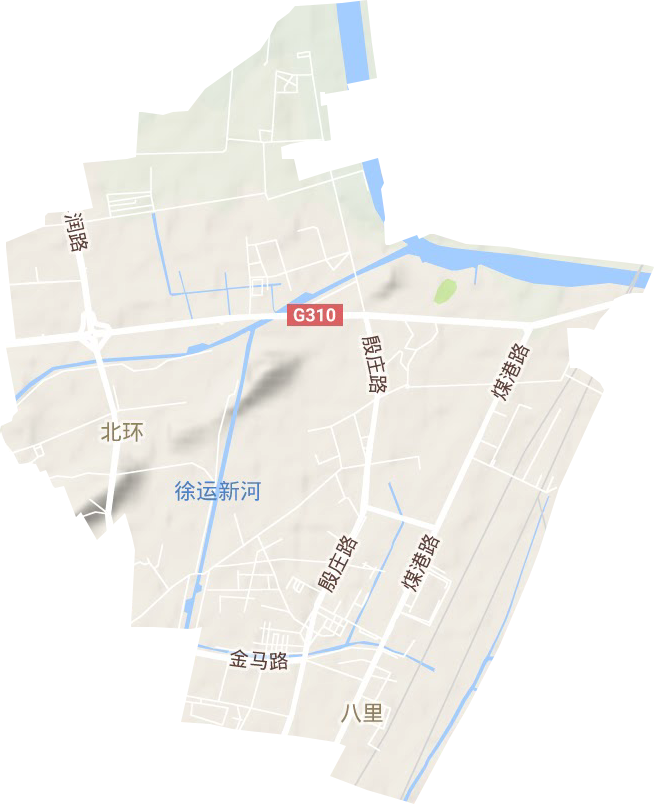琵琶街道地形图
