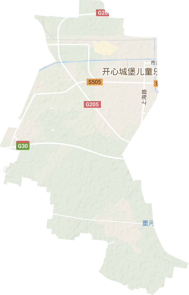 墨河街道地形图