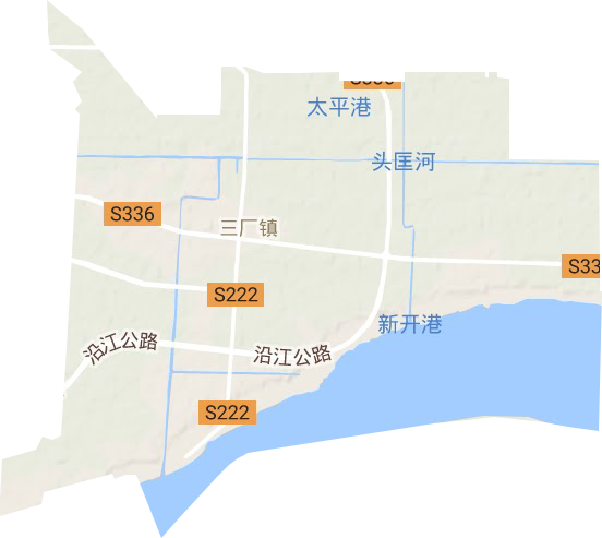 三厂工业园区地形图