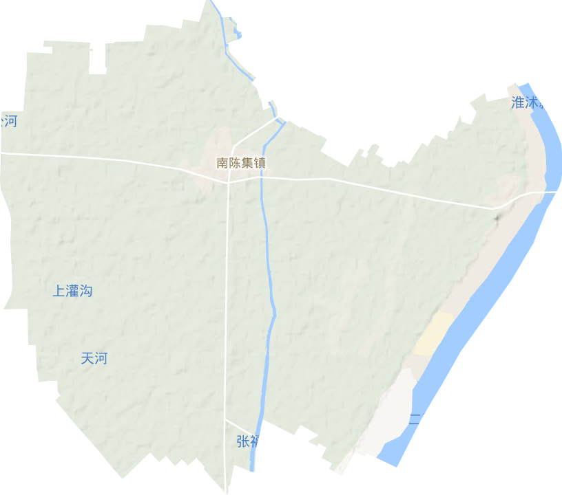 南陈集镇地形图