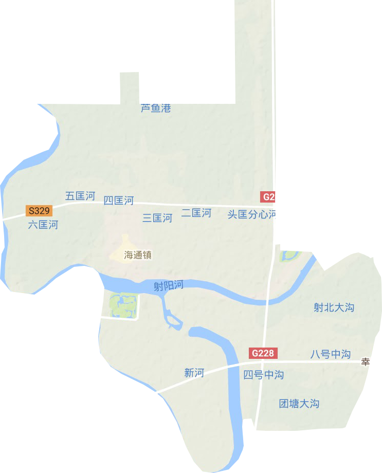 海通镇地形图