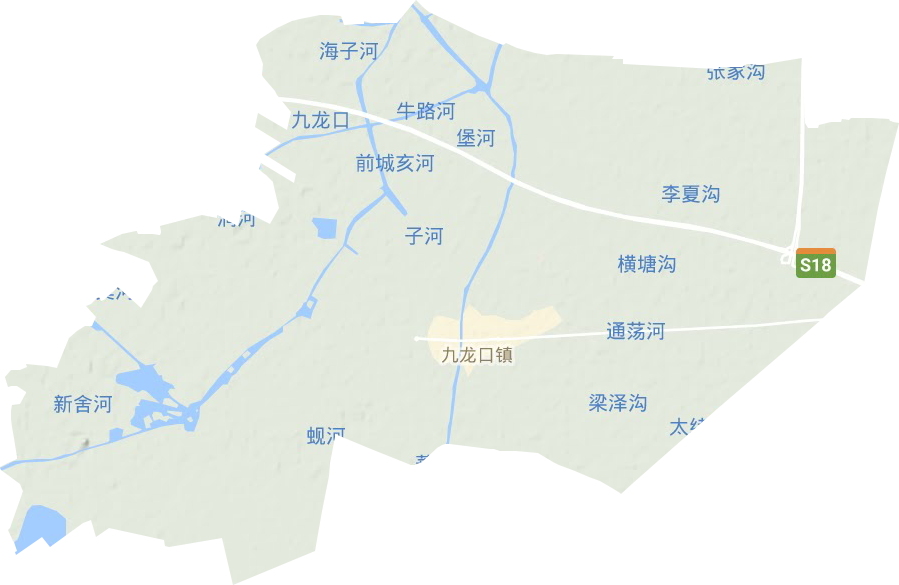 九龙口镇地形图