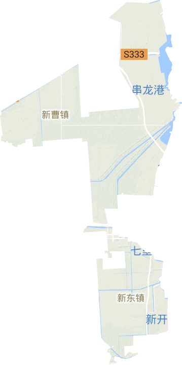 弶港镇地形图