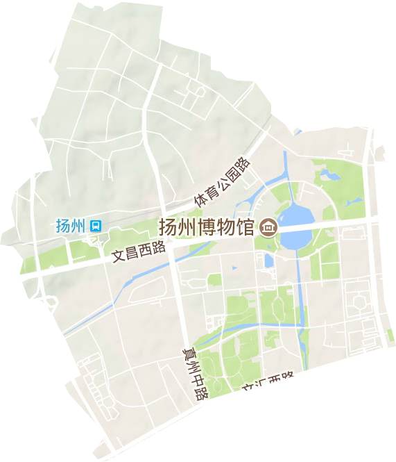 新城西区新盛街道地形图