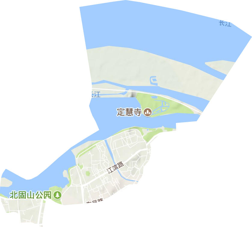 四牌楼街道地形图