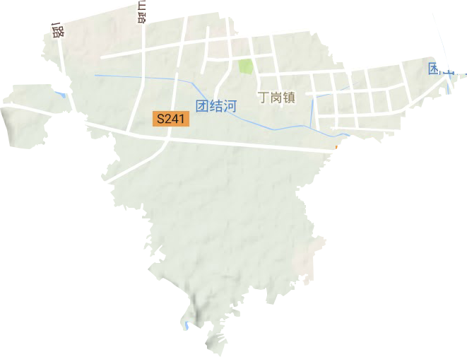 丁岗镇地形图