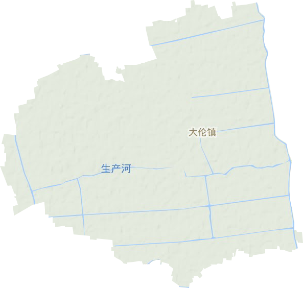 大伦镇地形图