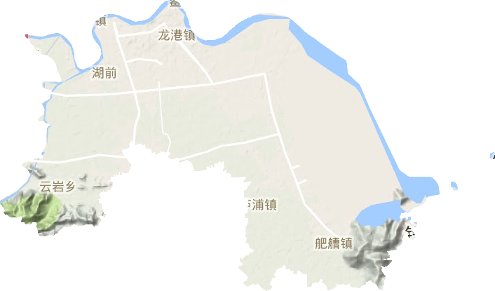 龙港镇高清地形地图,龙港镇高清谷歌地形地图