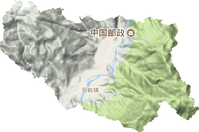 巨屿镇地形图