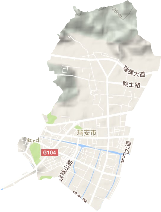 安阳街道地形图