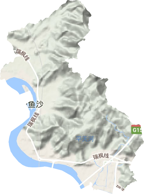 锦湖街道地形图