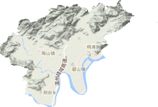 陶山镇地形图