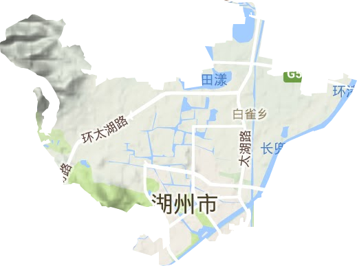 仁皇山街道地形图