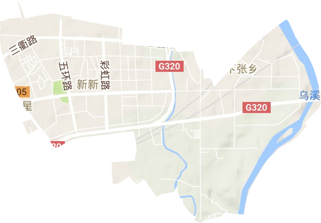 新新街道地形图