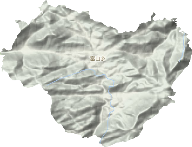 富山乡地形图