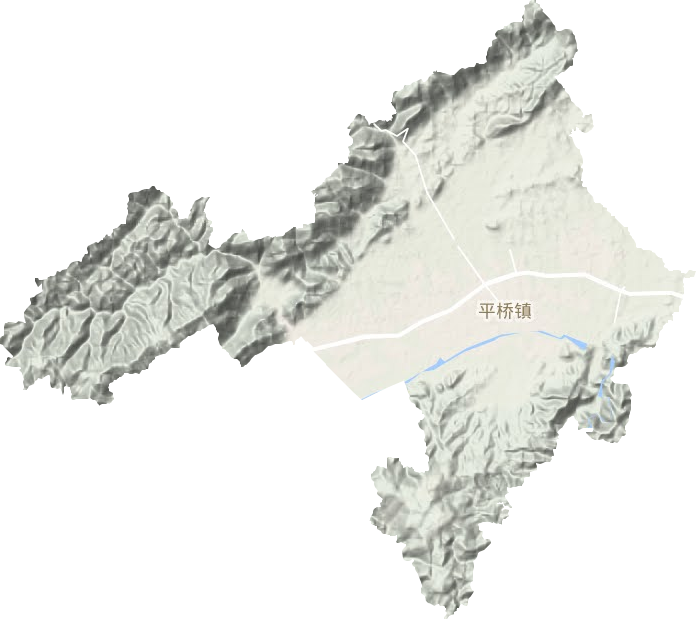 平桥镇地形图