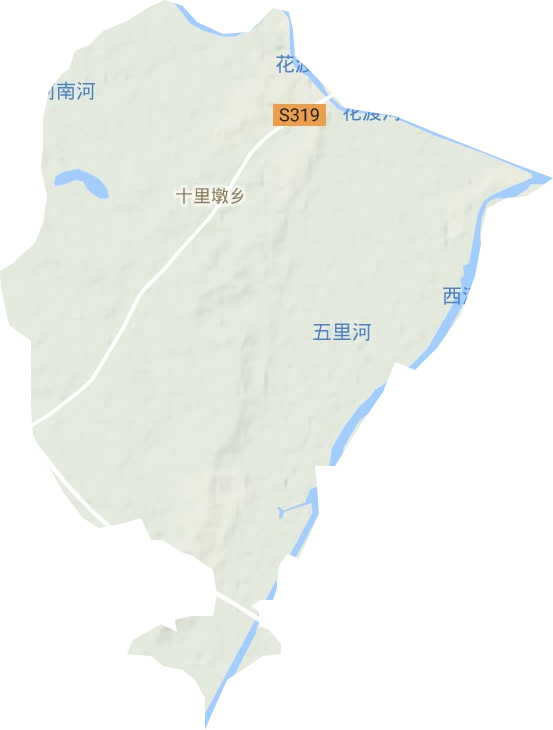 十里墩乡地形图