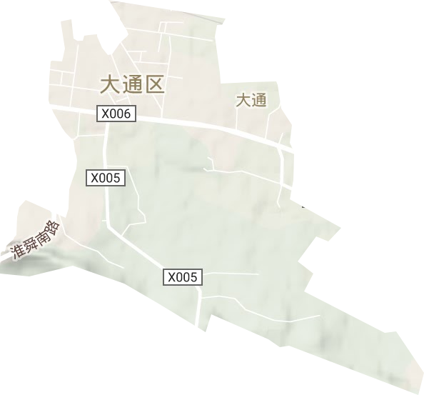 大通街道地形图