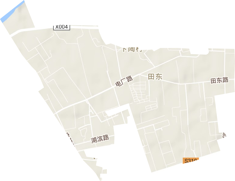 田东街道地形图