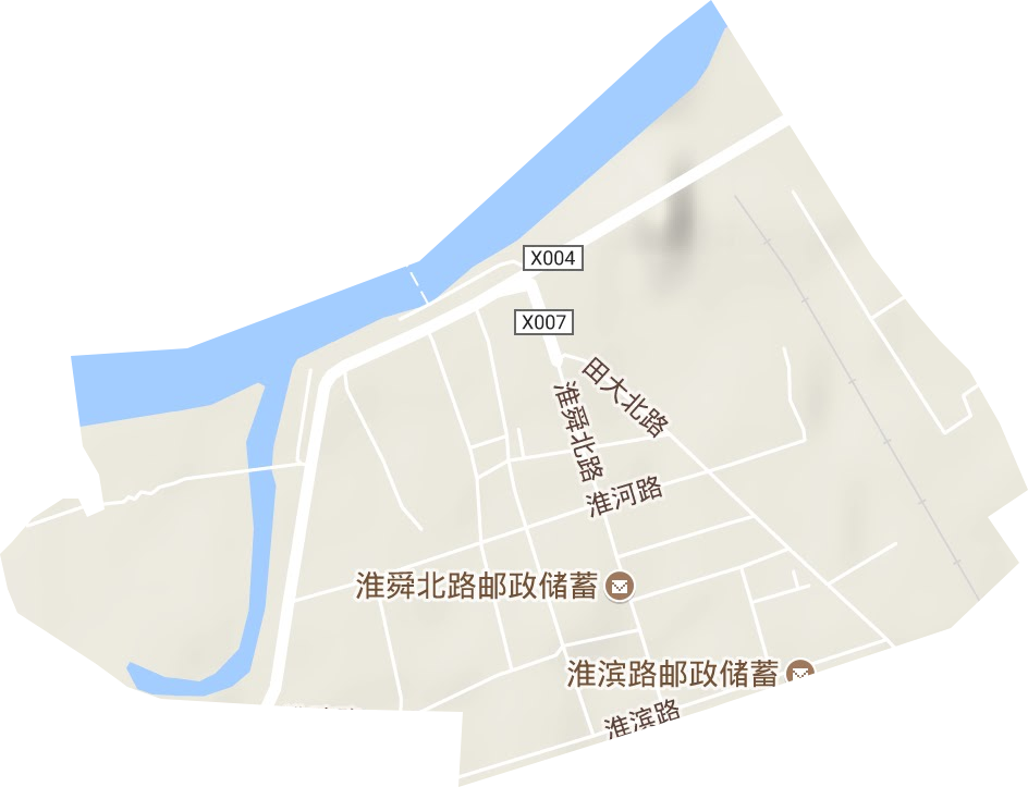 淮滨街道地形图