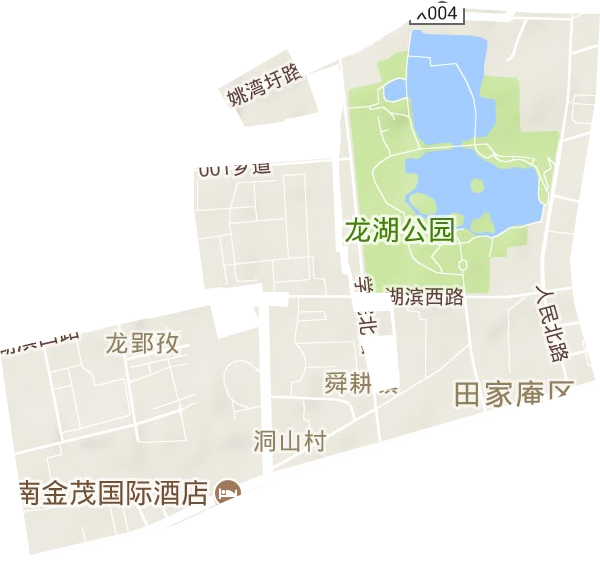 公园街道地形图