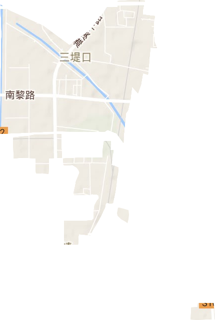 三堤口街道地形图