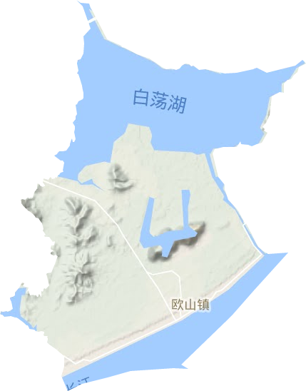 欧山镇地形图