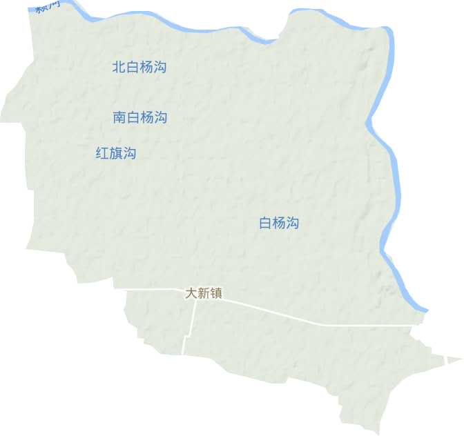 大新镇地形图