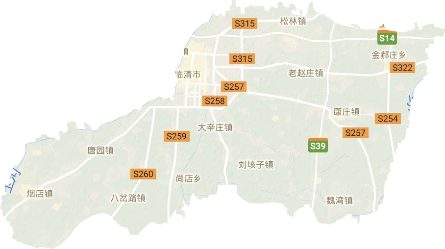 山东省东平县高清地图