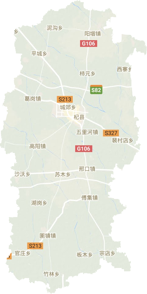 杞县高清地形地图