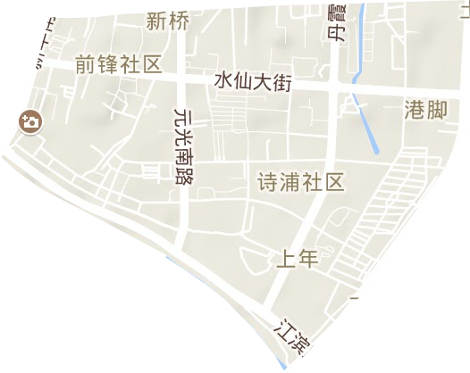 新桥街道地形图