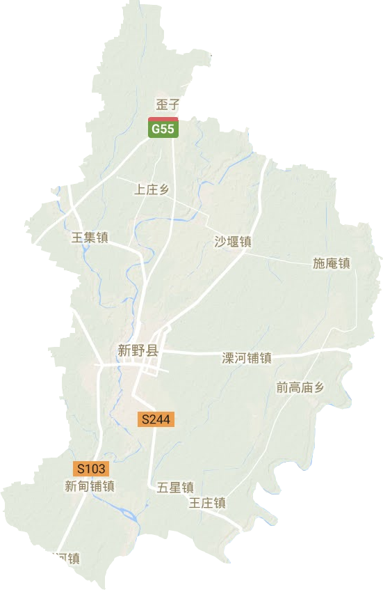 新野县地形图高清版大图