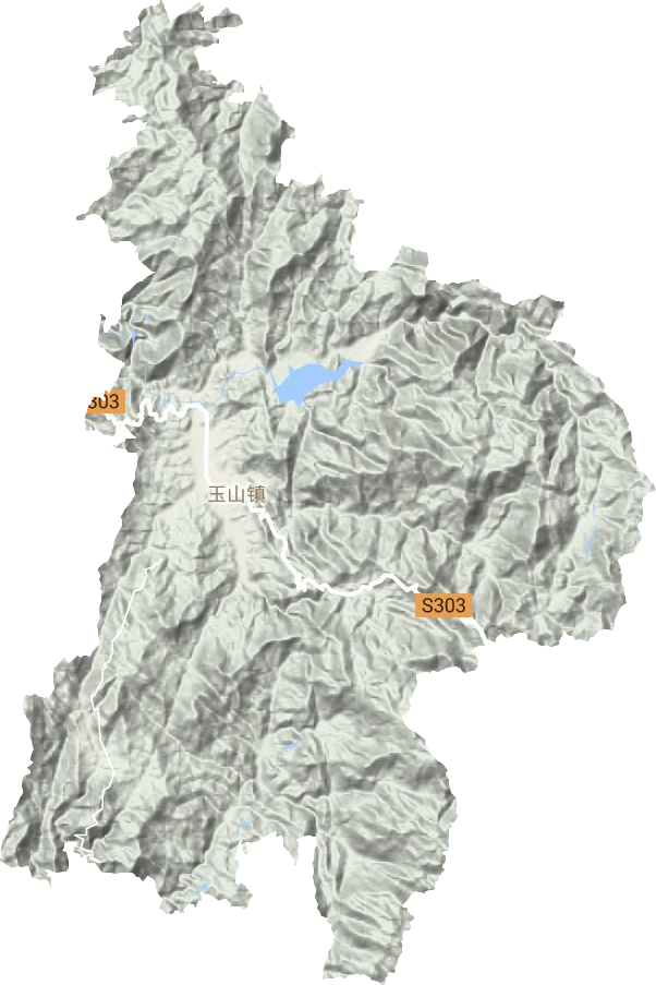 玉山镇地形图